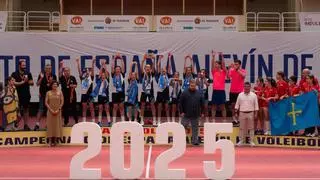 Un colegio de Oviedo, campeón de España alevín femenino de voleibol en Valladolid