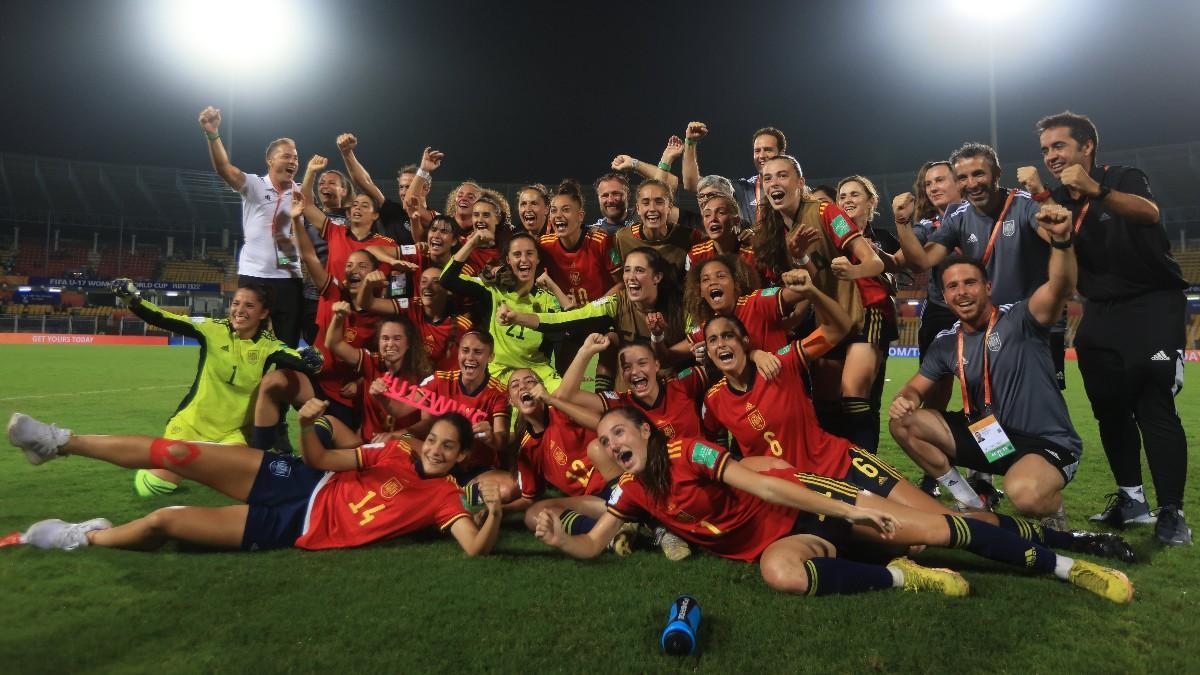 España sub-17 celebra su pase a semis