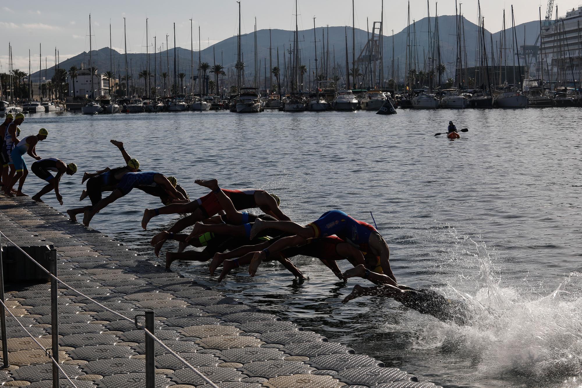 Segunda jornada del Campeonato de España Triatlón Sprinter en Cartagena