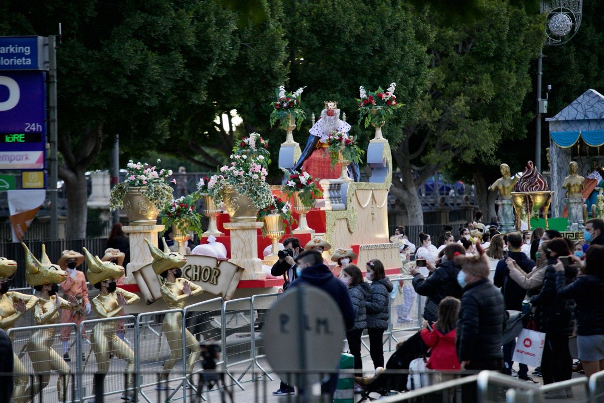 Cabalgata estática de los Reyes Magos en Murcia