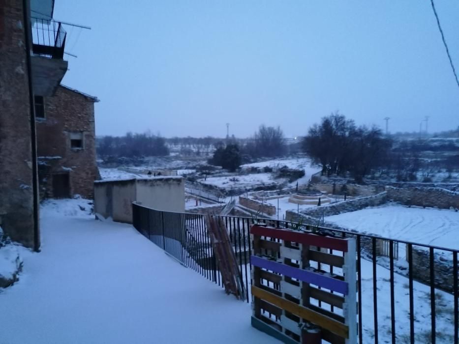 La nieve llega a Aras de los Olmos