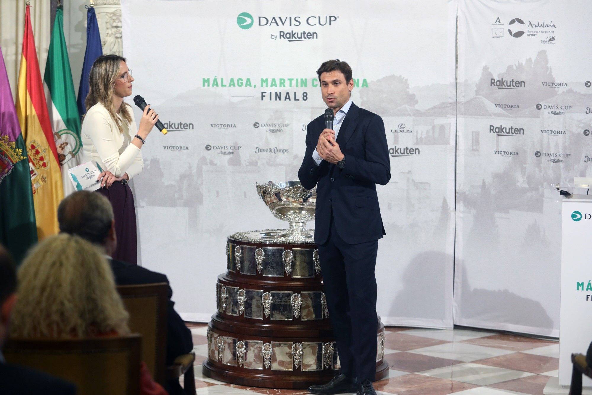 La Copa Davis se presenta en el Ayuntamiento de Málaga