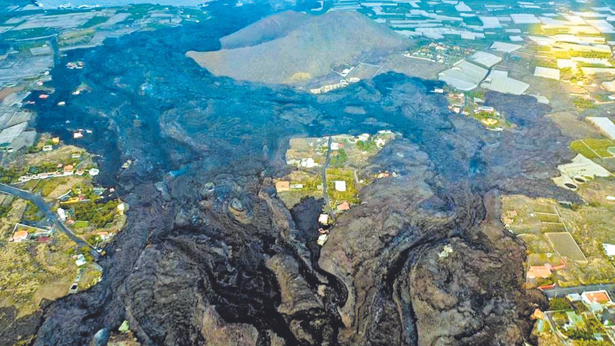 Parte del nuevo paisaje volcánico de La Palma. 