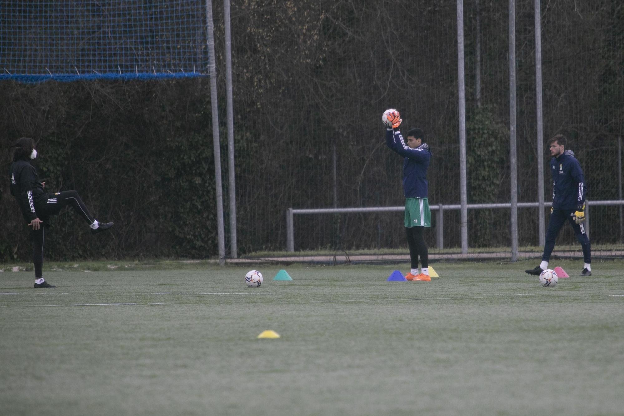 Las imágenes del entrenamiento del Oviedo