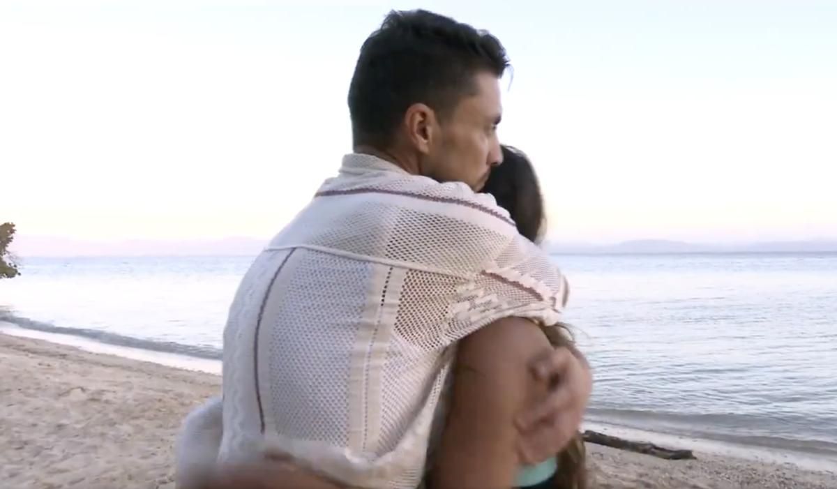 Laura Cuevas y Carlos Calderón en su reencuentro en 'Supervivientes 2025'