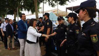 La Policía Nacional abre más de 40 actas por posesión de drogas y siete por armas blancas en dos días de feria