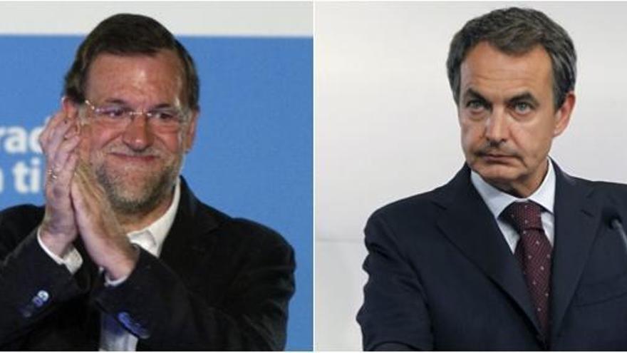 Mariano Rajoy y José Luis Rodríguez Zapatero.