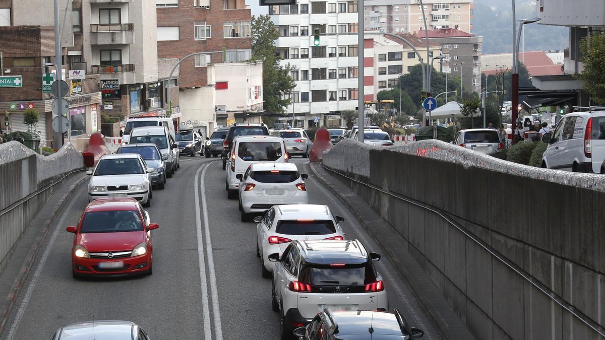 Tráfico en Vigo.