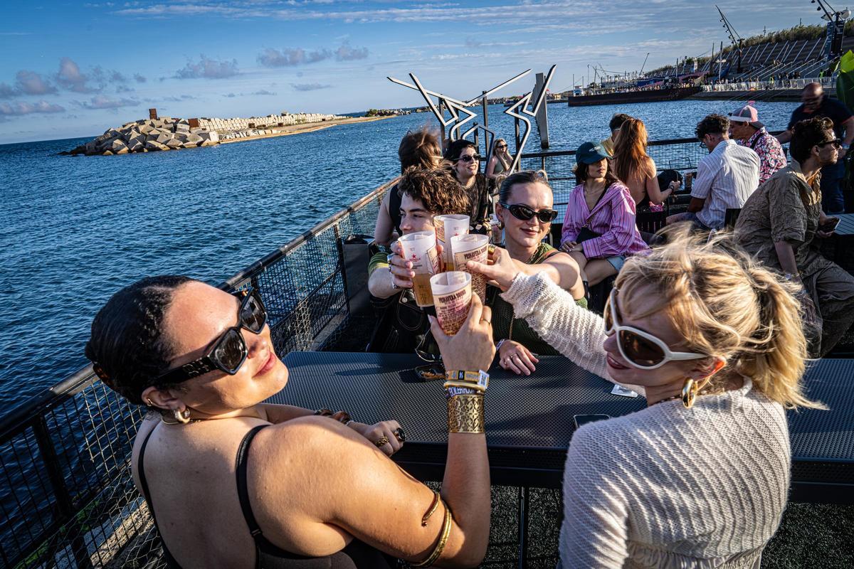 Ambiente durante la primera jornada del Primavera Sound 2024.