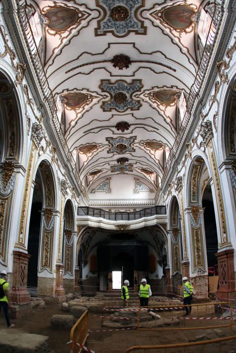 Obras de restauración en la Iglesia de los Santos Mártires