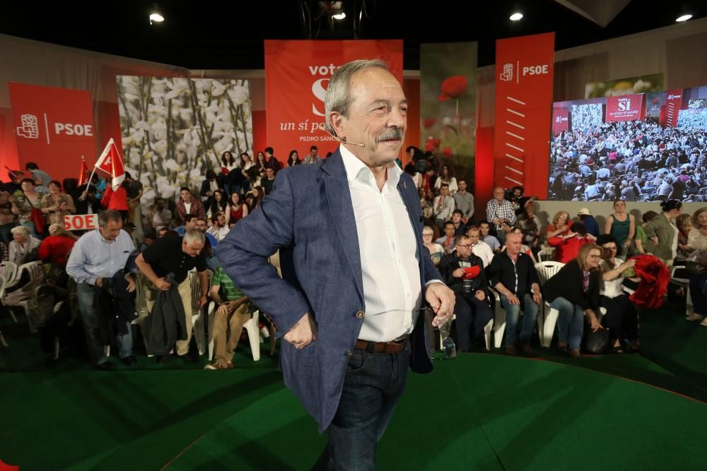 Mitin del PSOE en Oviedo con Pedro Sánchez