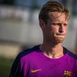 Frenkie de Jong, en un entrenamiento del Barça