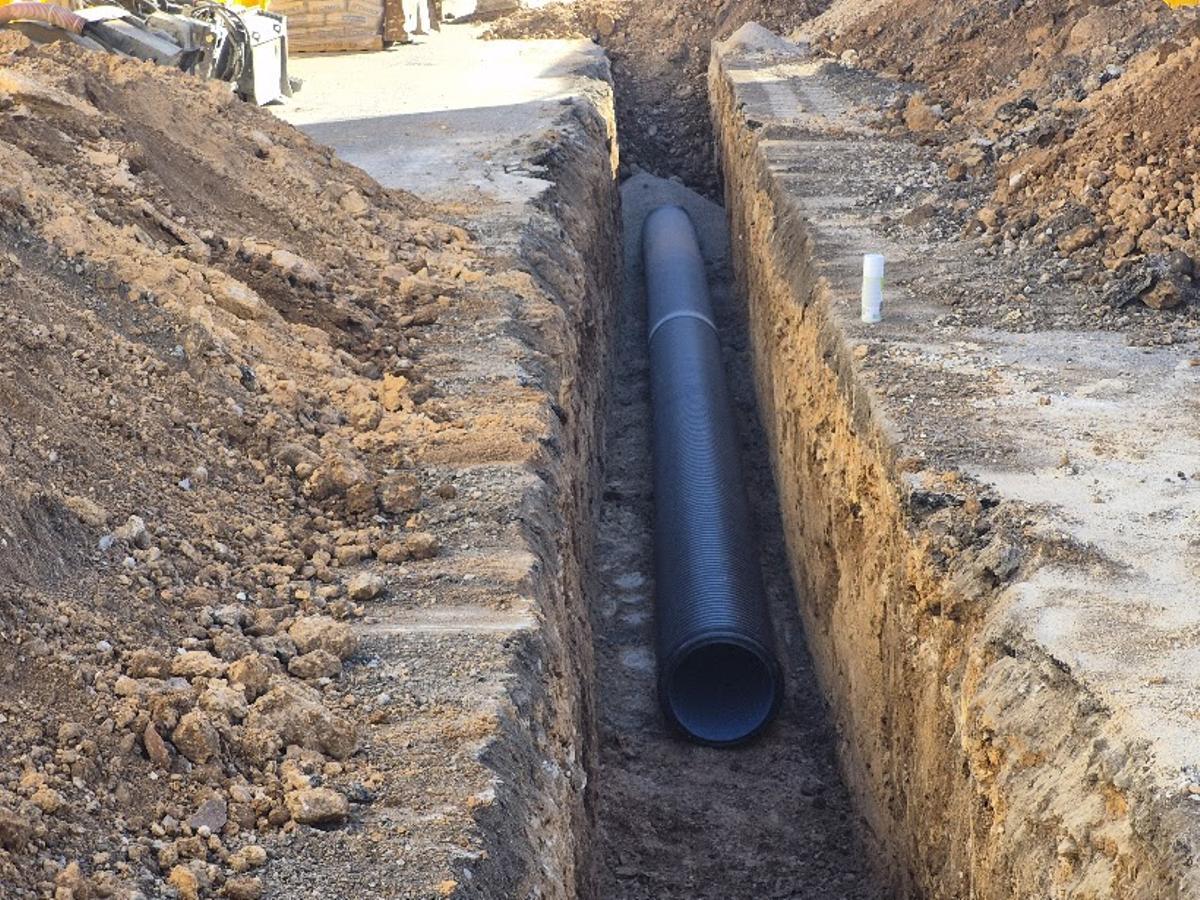 Imagen de una de las obras que están en marcha en el pueblo de Consell.