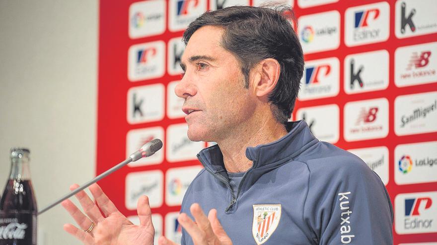 Marcelino sobre la vuelta en Mestalla: “No me parece bien que tengamos partido el domingo y el Valencia el viernes”