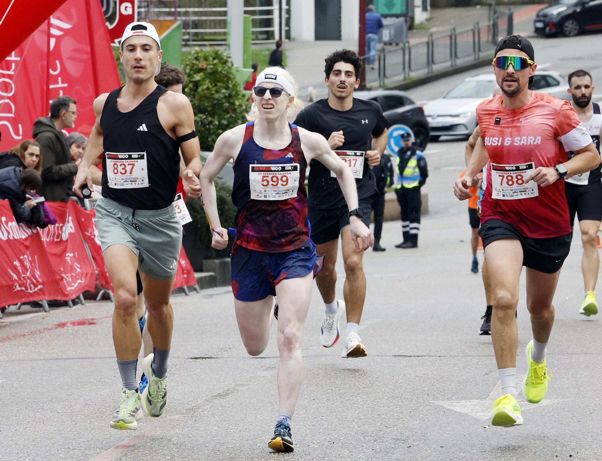 Centenares participantes en la "Carreira Calvario 5+5"