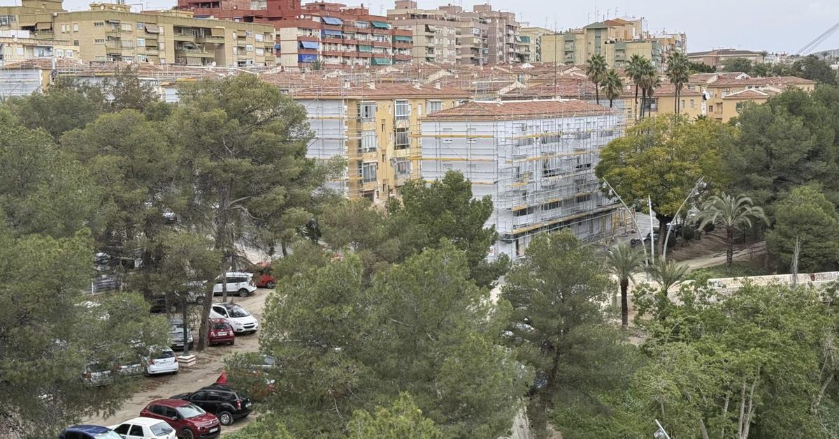El barrio Porfirio Pascual, donde se está ejecutando el proyecto de rehabilitación integral, en una imagen reciente. | MATÍAS SEGARRA
