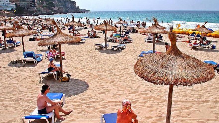 La playa de Cala Major donde el sábado apareció el hombre con graves quemaduras.