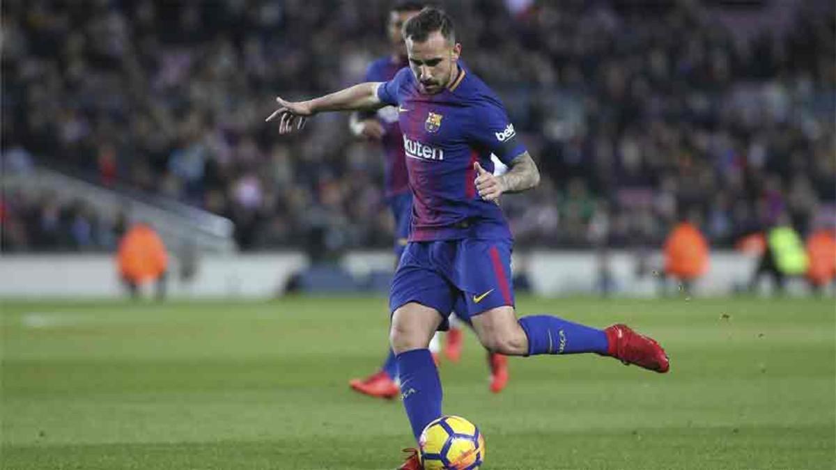 Paco Alcácer ya piensa en el derbi de Cornellà