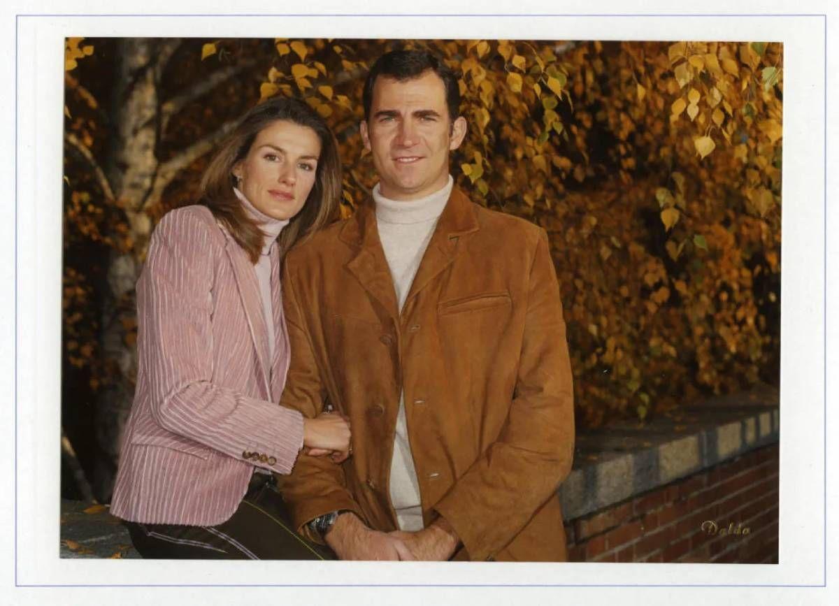 La primera foto de pareja para la Navidad de 2004