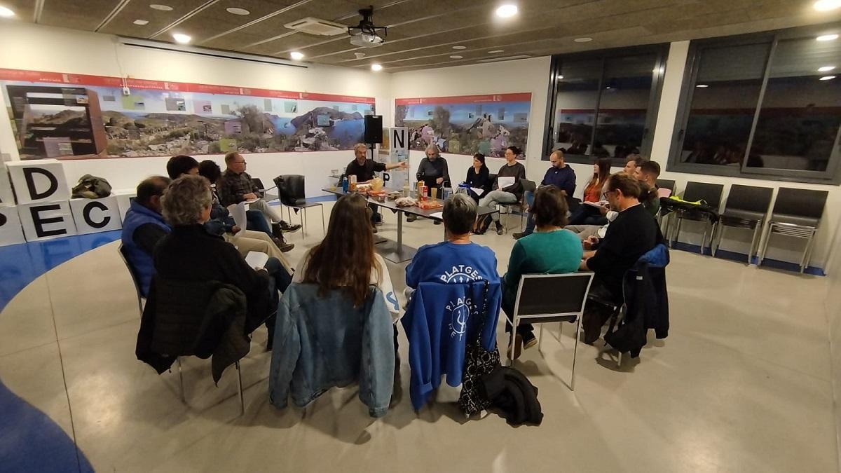 Un moment de la reunió de teball celebrada a Vilauïga.