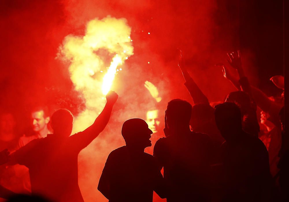 Hinchas ingleses y rusos volvieron a enfrentarse en la ciudad francesa.