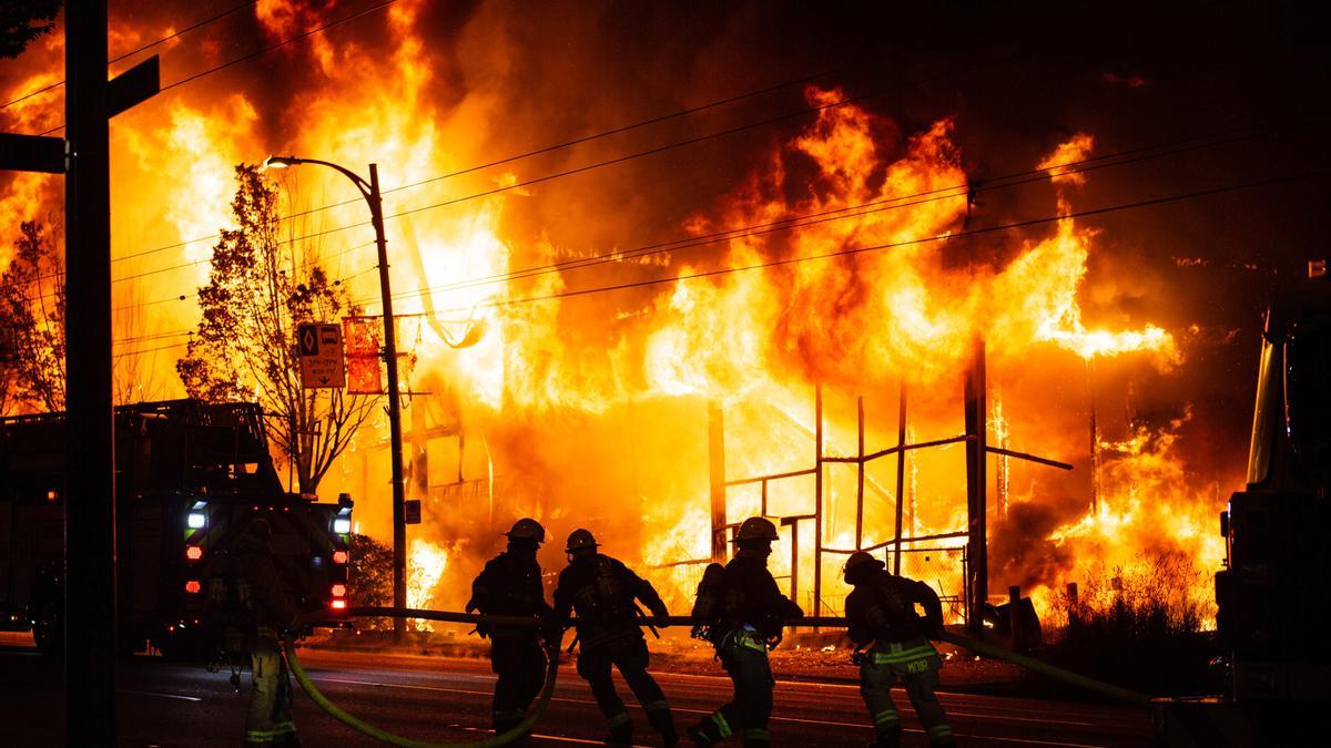 Archivo - Incendio en Canadá.