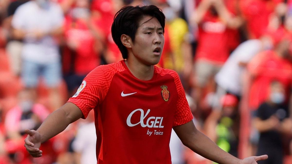 Kang In, con el Mallorca