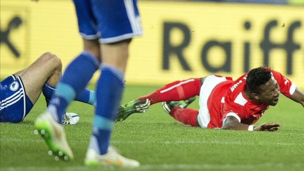 Alaba se lesionó en el amistoso ante Bosnia