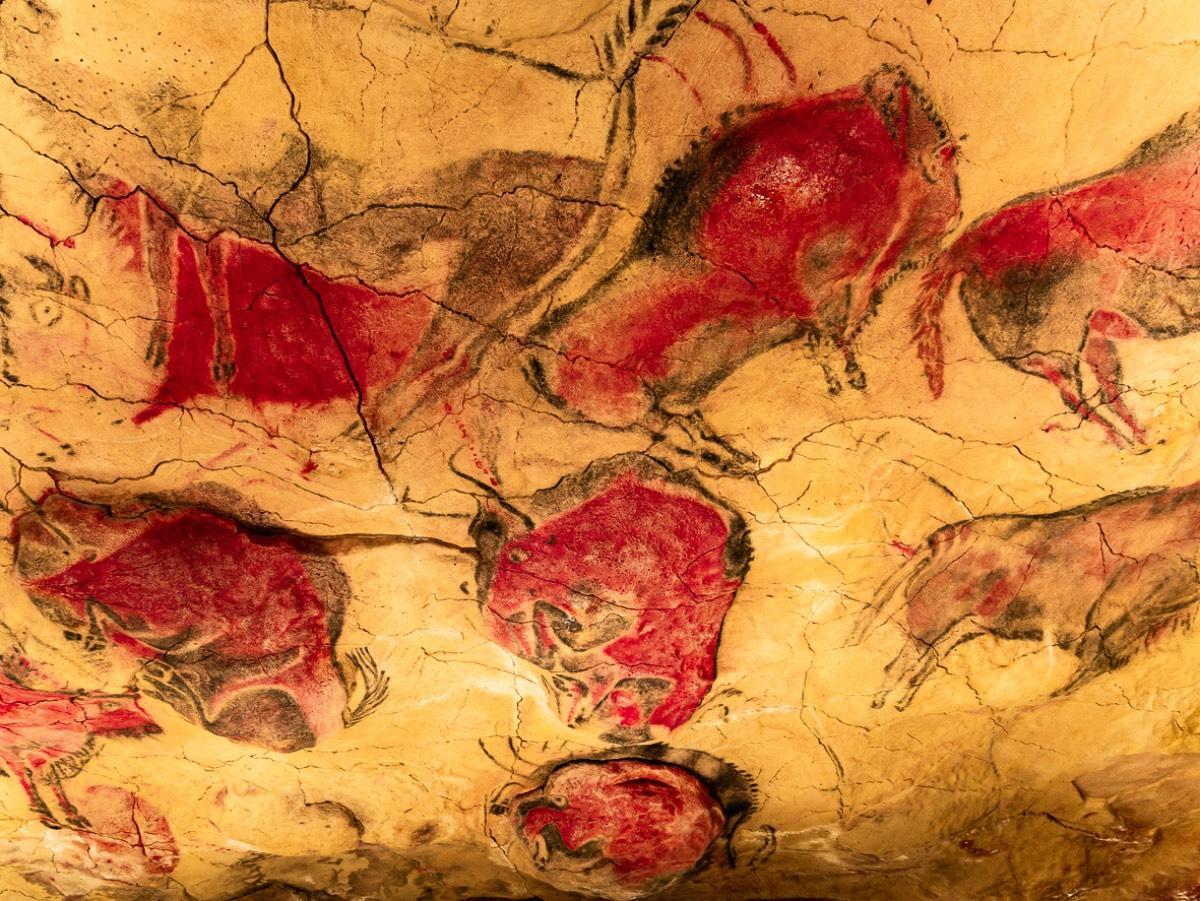 Pinturas del paleolítico en la Cueva de Altamira