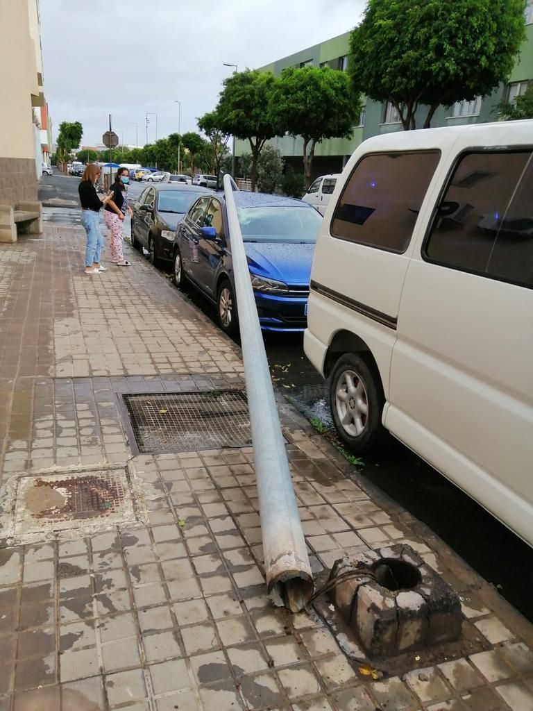 Temporal de lluvia y viento en Gran Canaria el Día de Reyes