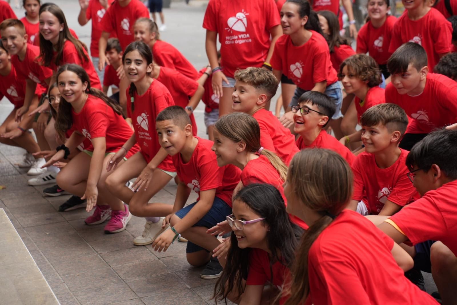 El flahmob por la donación de órganos, en imágenes