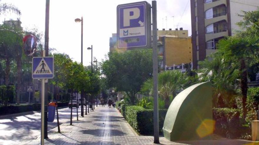 Tramo inicial de la Avenida Pais Valencià de Torrent