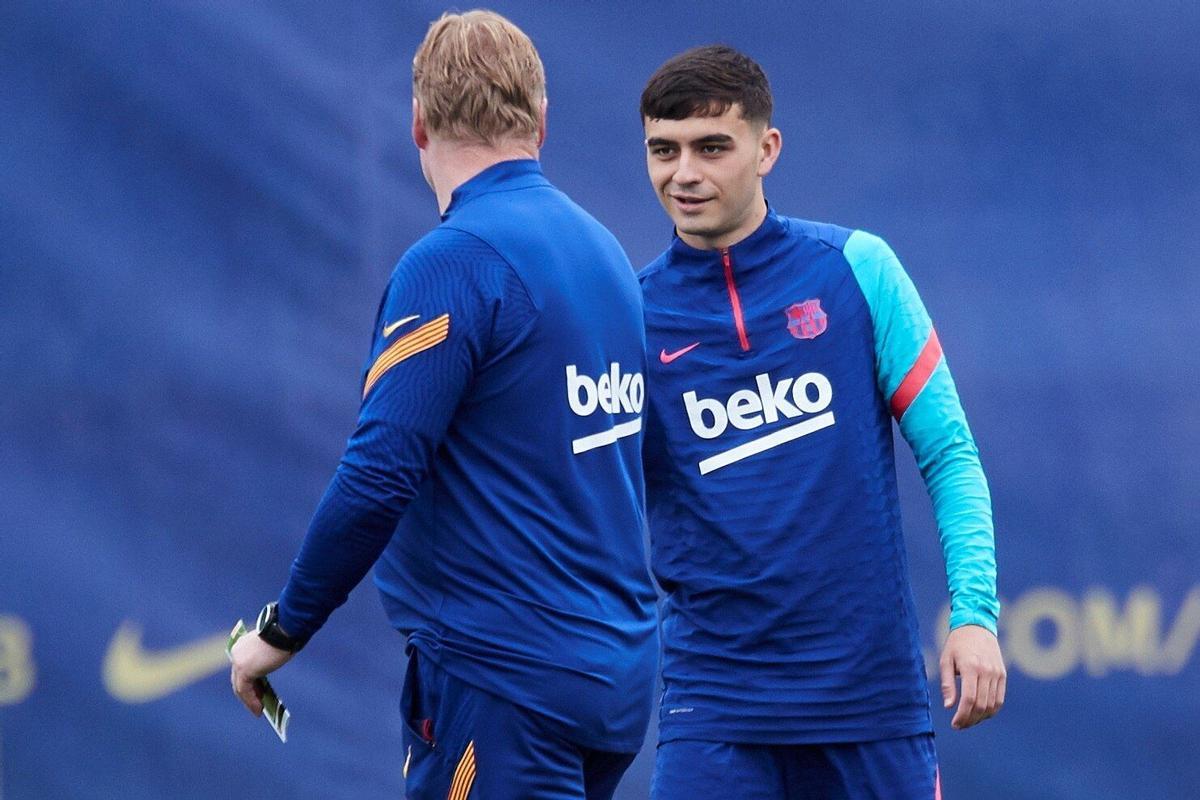 Koeman dio la oportunidad a Pedri en el Barça