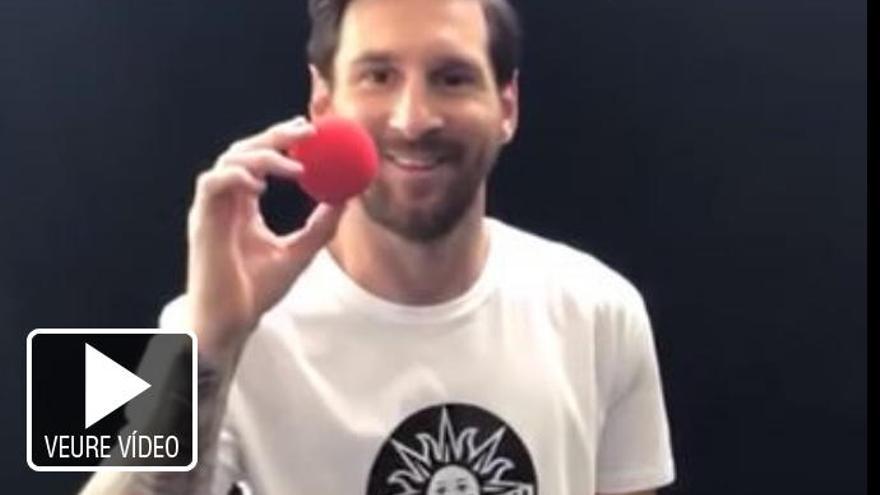 Una imatge del vídeo que va penjar Leo Messi