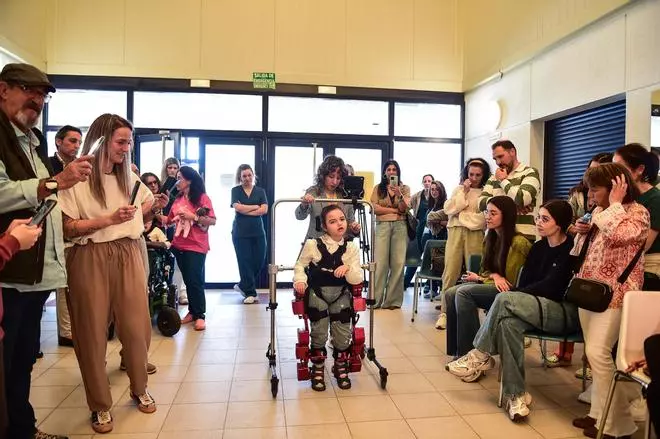 Fotogalería | Imágenes de la presentación del exoesqueleto Atlas 2030 en el centro de Aspace de Plasencia