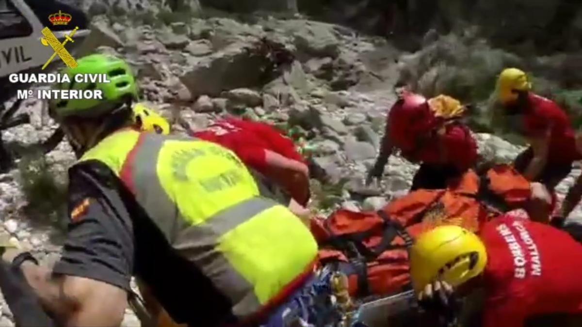 Rescatan a un hombre de 60 años herido en el Torrent de Pareis