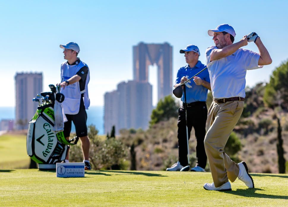 Olazábal y Jiménez lideran el elenco de legendarios golfistas que disputan a partir de hoy el Costa Blanca Seniors Masters en el hotel Villaitana