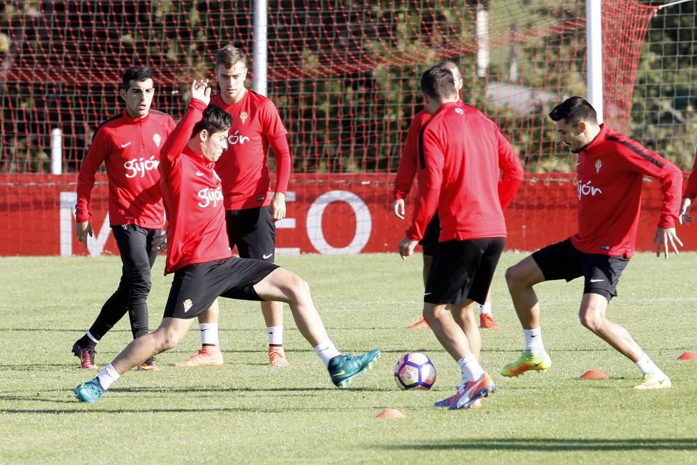 Entrenamiento del Sporting