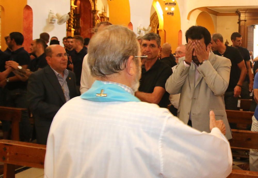 Ofrenda floral del Málaga CF