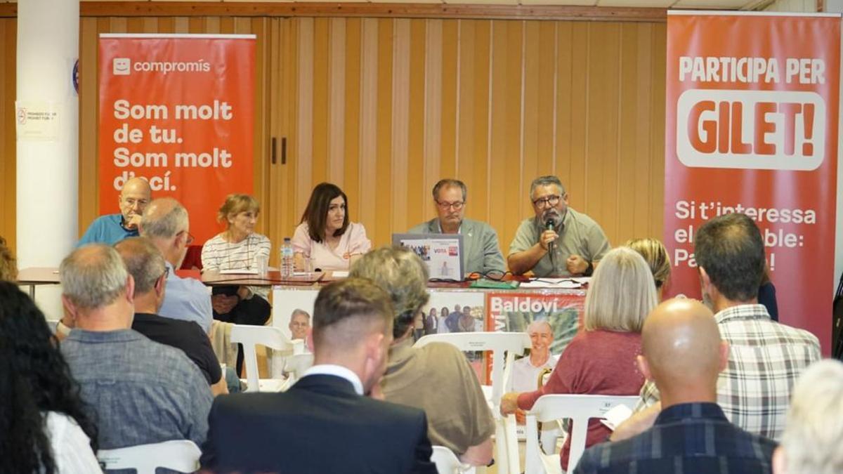 Un momento de la asamblea de Participa per Gilet