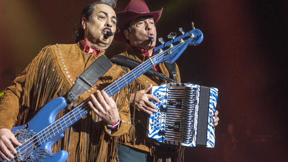 Concierto del grupo musical mexicano Los Tigres del Norte en el Auditori del Fòrum de Barcelona, este domingo.