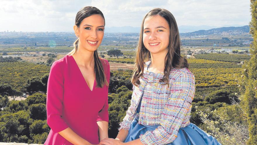 Galanies a las reinas de las fiestas de Castelló: Selene Tarín Alegre y Alejandra Sáez Sisamón