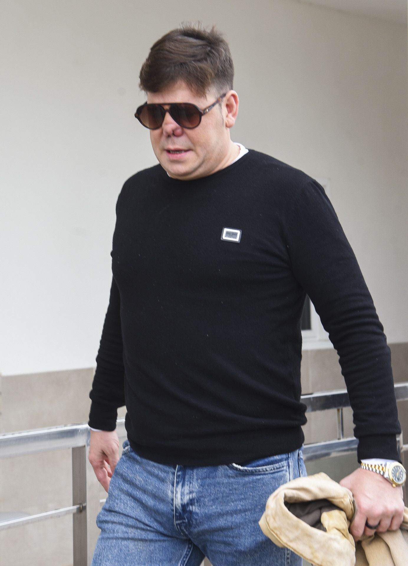 Lucas, visiblemente afectado por el fallecimiento de su hermano a los 55 años