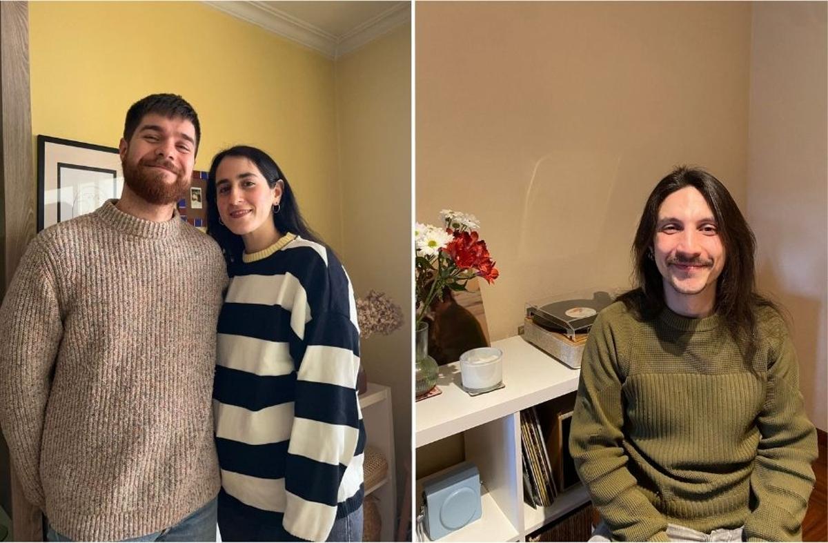 Miguel, Sara y Daniel, jóvenes propietarios.