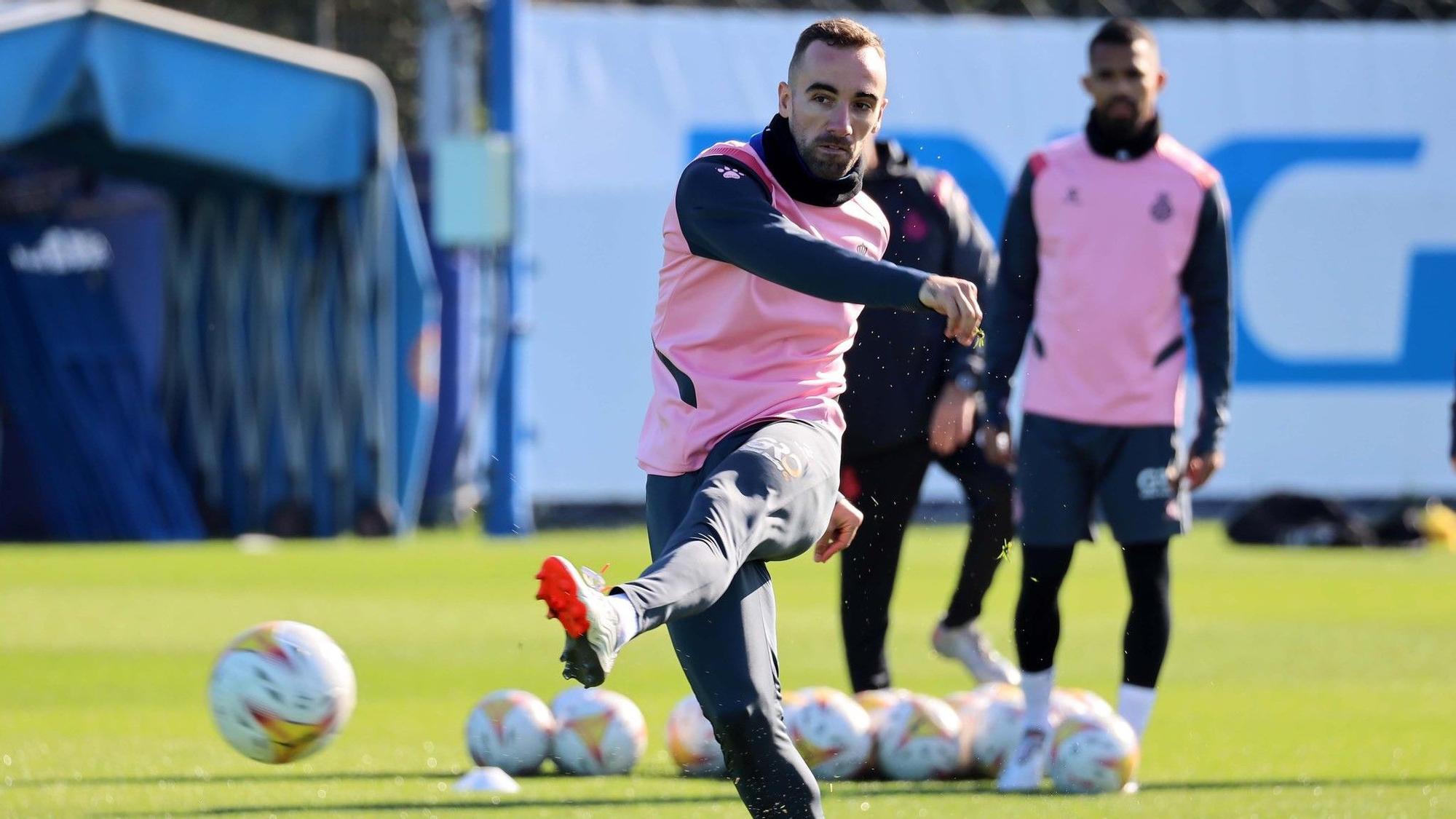 Darder, en el entrenamiento de este viernes.