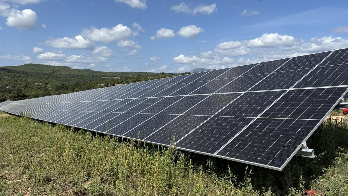 Planta solar fotovoltàica a Casserres.