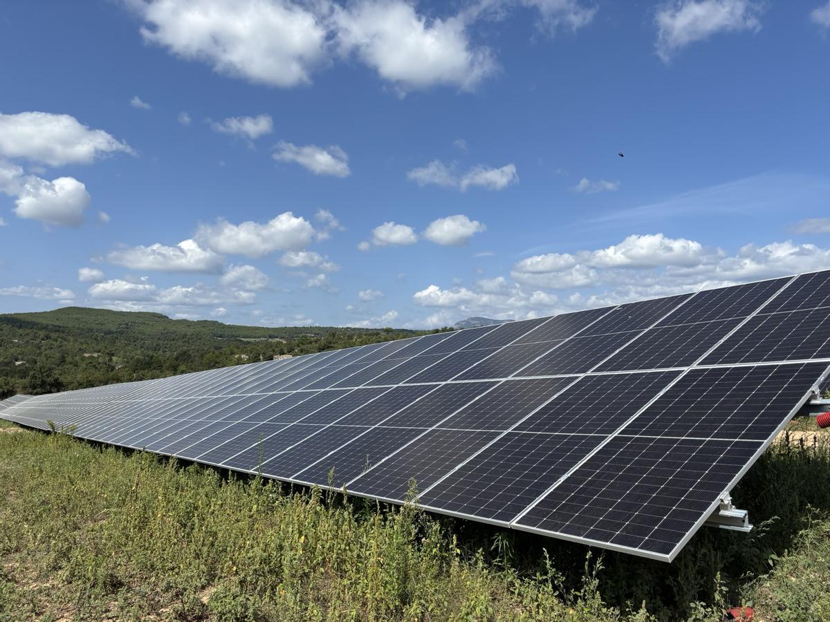 Planta solar fotovoltàica a Casserres.