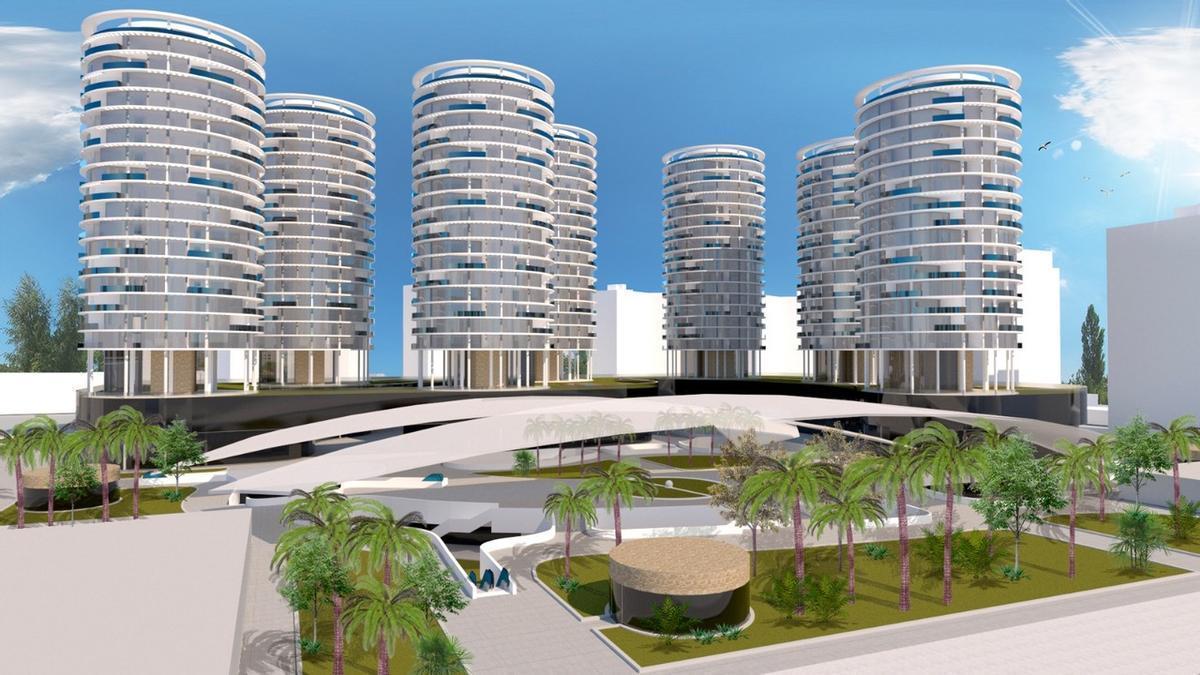 Así era el proyecto residencial sobre el viejo Mestalla