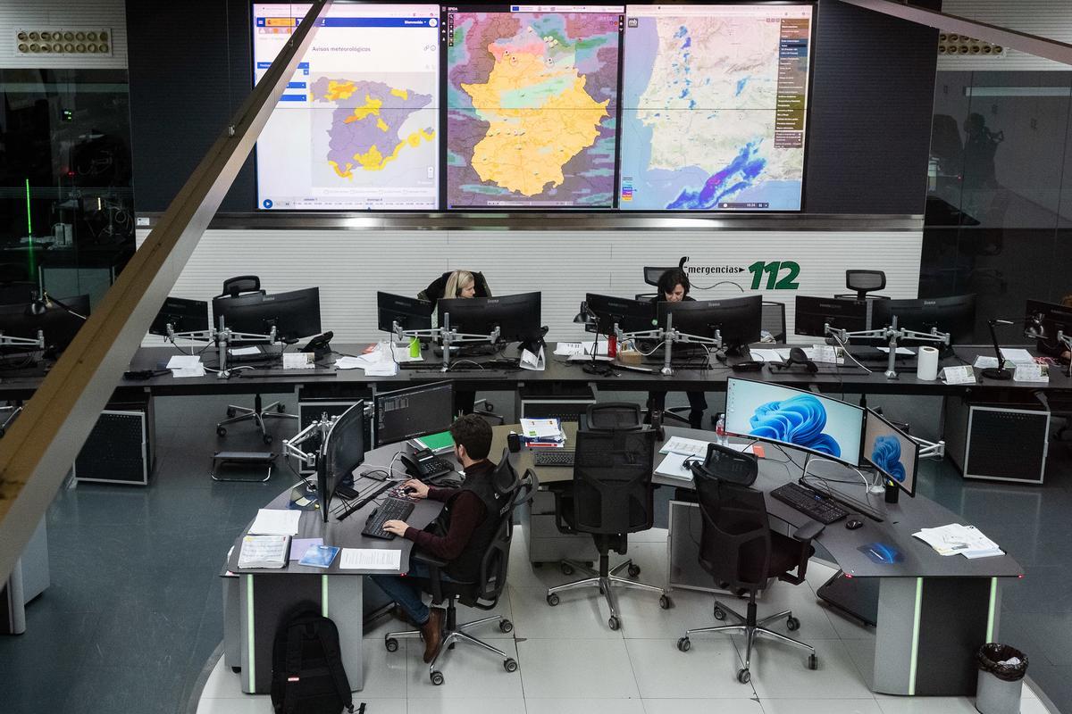 Imagen del Puesto de Mando Avanzado del 112 en Mérida, que los ciudadanos podrán conocer.