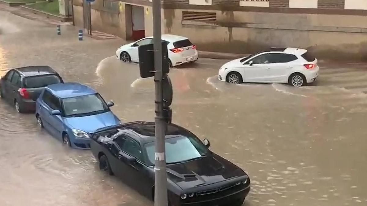 Inundaciones en El Campello por las fuertes lluvias